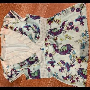 Nanette Lepore Blouse Top Shirt Silk 2 S